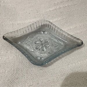 Tiara Sandwich Clear Glass Trinket Dish